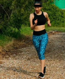 100 Ladies 3/4 Run Tights