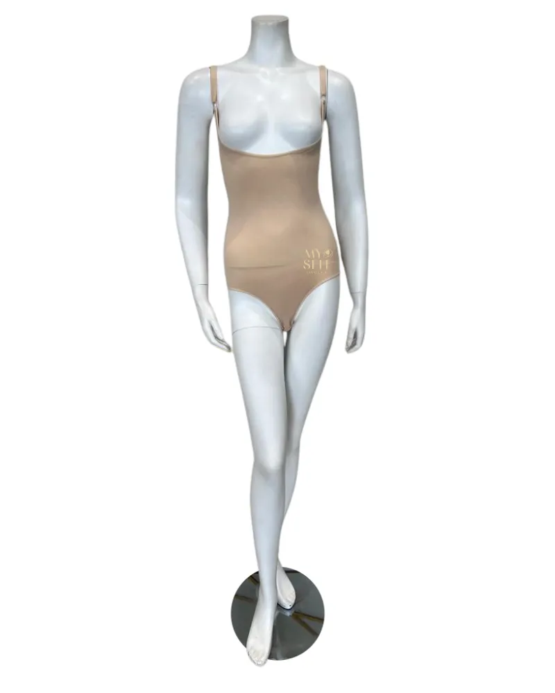 2453 Open Bust Seamless Bodysuit