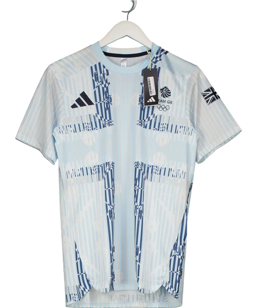 adidas Blue Team Gb Workout T-shirt UK S