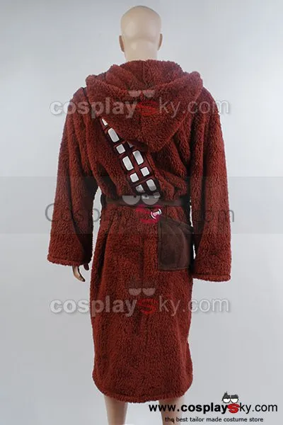 Chewbacca Hooded Bath Robe Costume Bathrobe