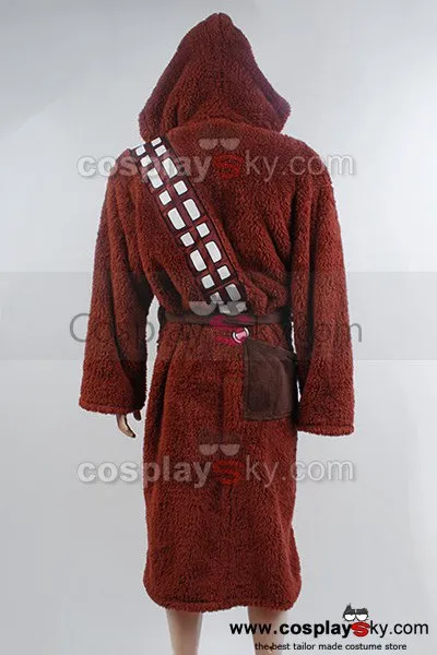 Chewbacca Hooded Bath Robe Costume Bathrobe