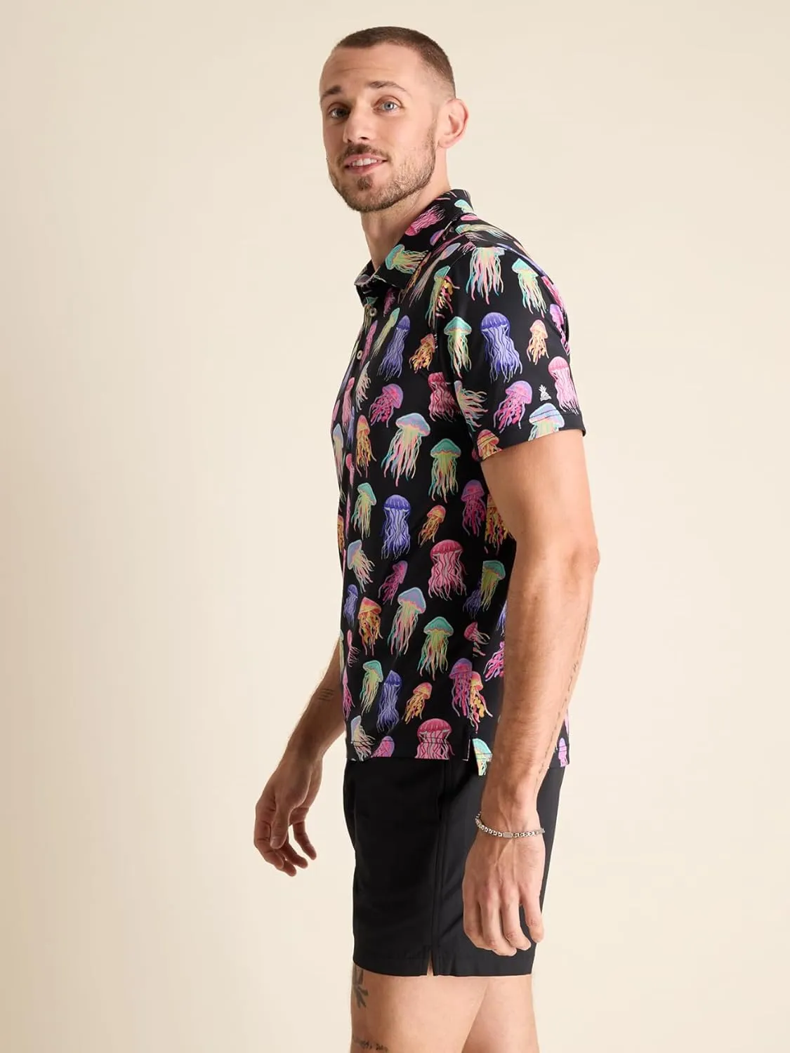 Chubbies Performance Mens Polo Stretchy, Breathable Golf Polo Mens Polo Shirts Short Sleeve