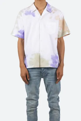 Cloud Dyed S/S Shirt - Purple/White