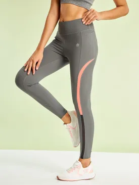Contrast Panel High Waist Running Tights