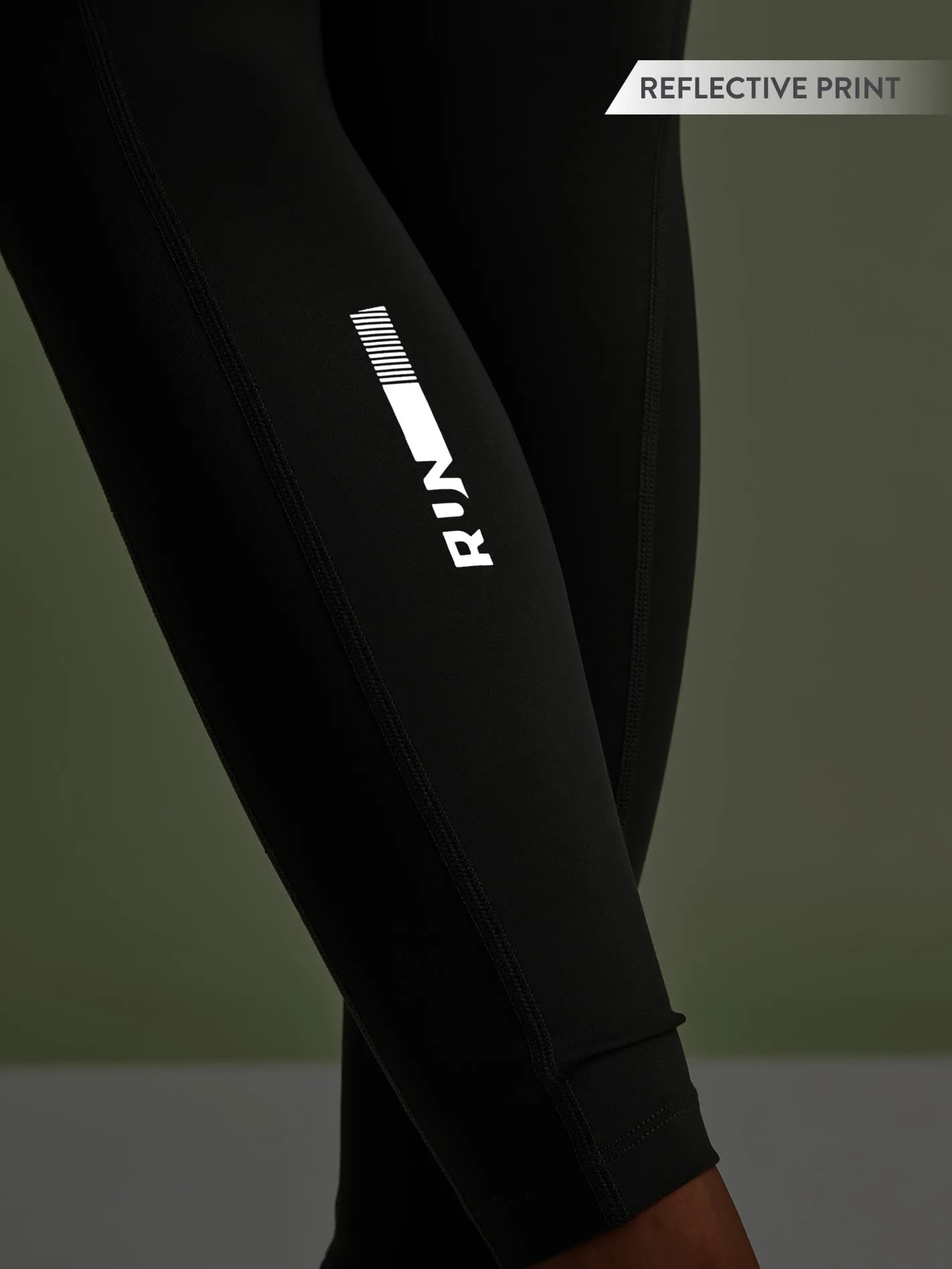 Contrast Panel High Waist Running Tights
