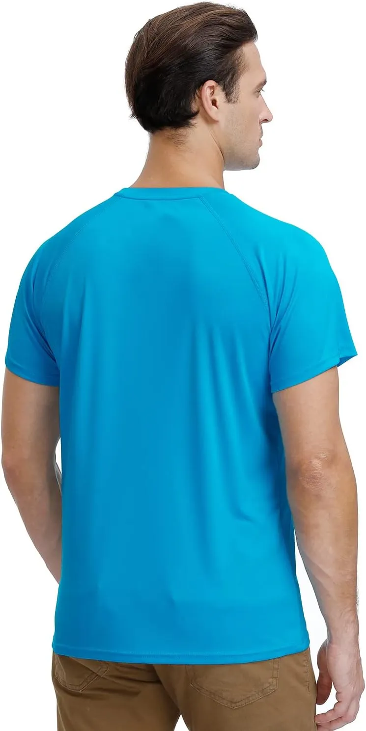 Corna Men's Short Sleeve T-Shirts, Lightweight Men's Workout Shirt, UPF 50  Sun Protection Athletic Dry Fit Shirts for Men