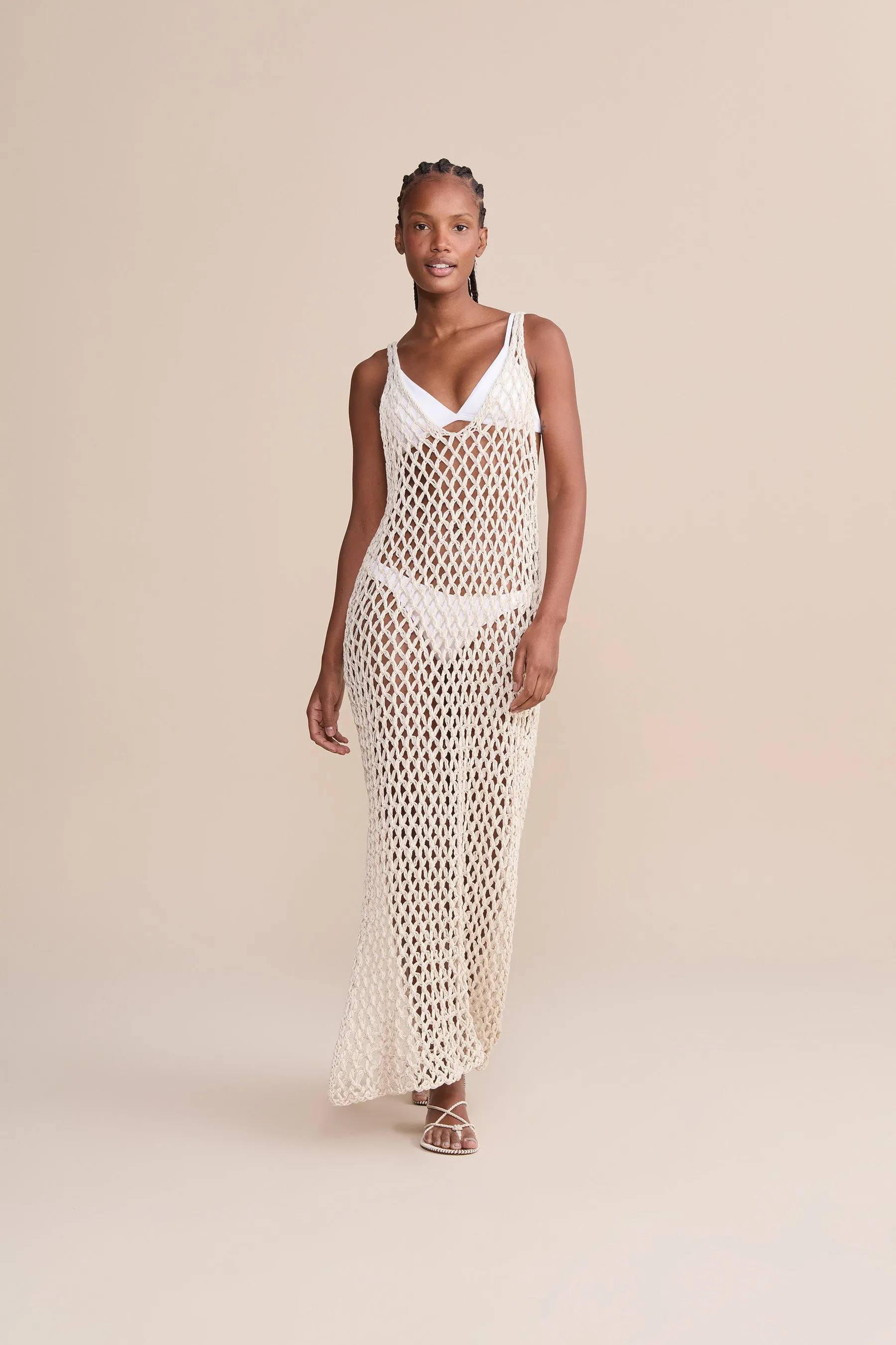 Cross-Strap Knit Dress