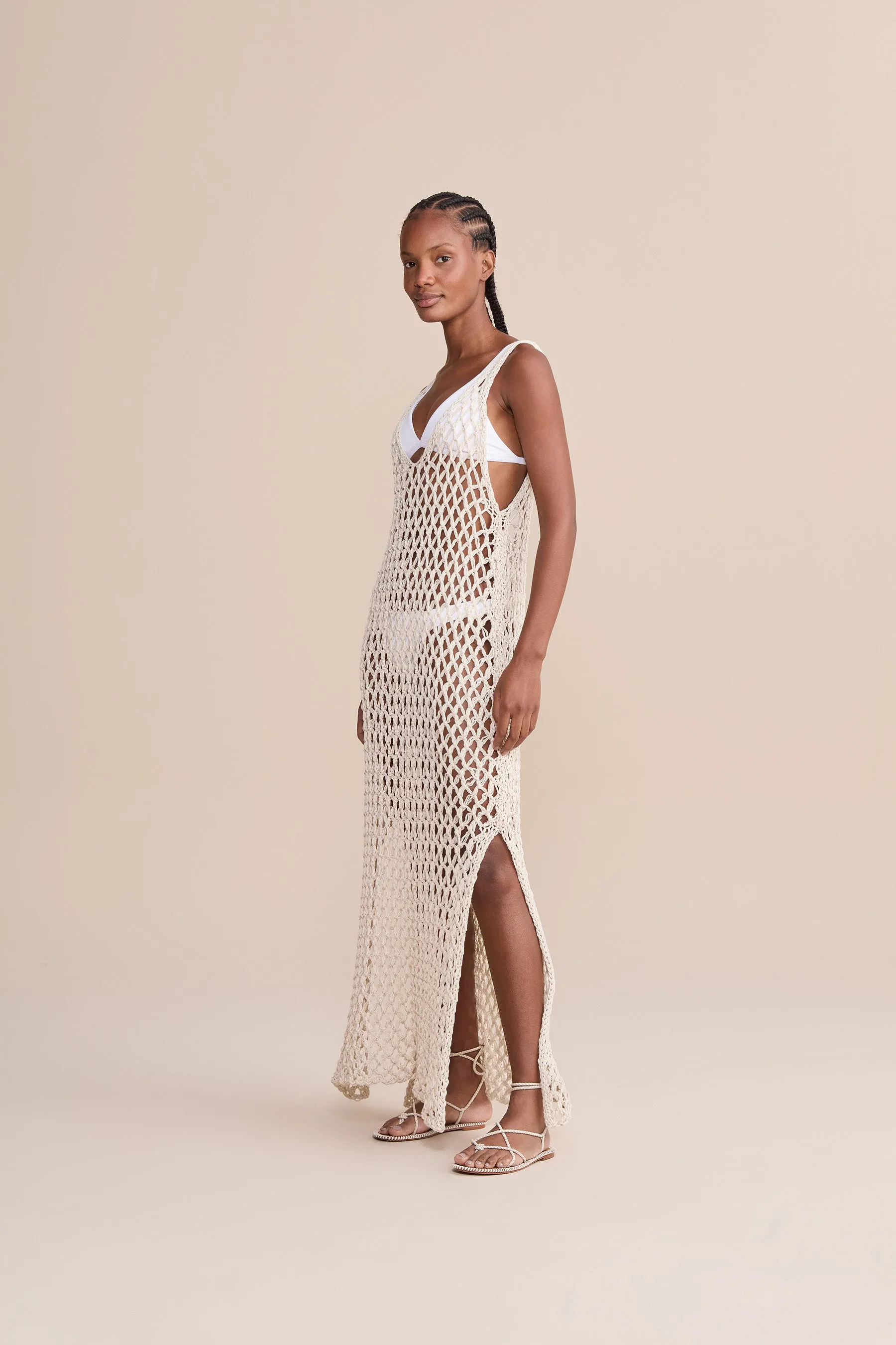 Cross-Strap Knit Dress