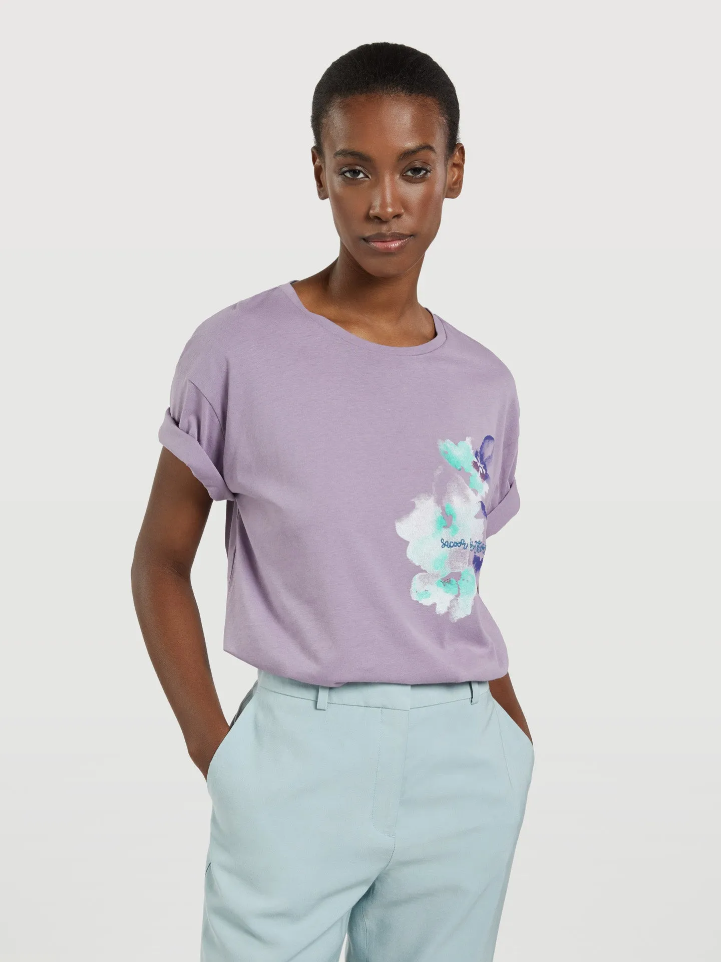Flowers Print T-shirt