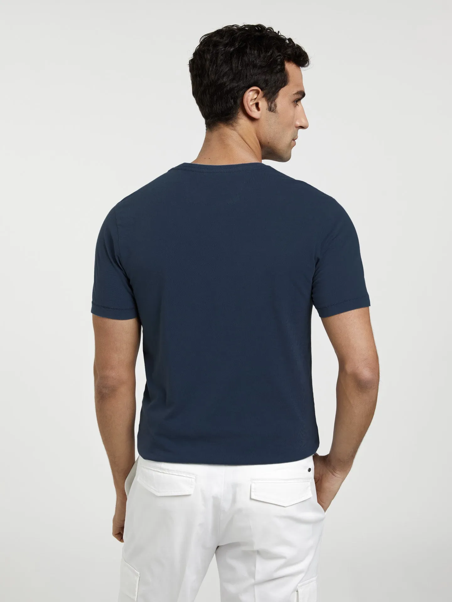 Garment Dye T-shirt With Placket