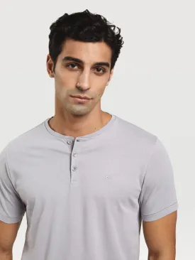 Garment Dye T-shirt With Placket