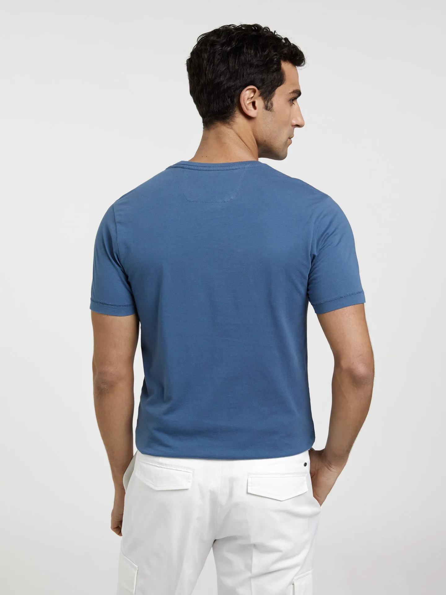 Garment Dye T-shirt With Placket