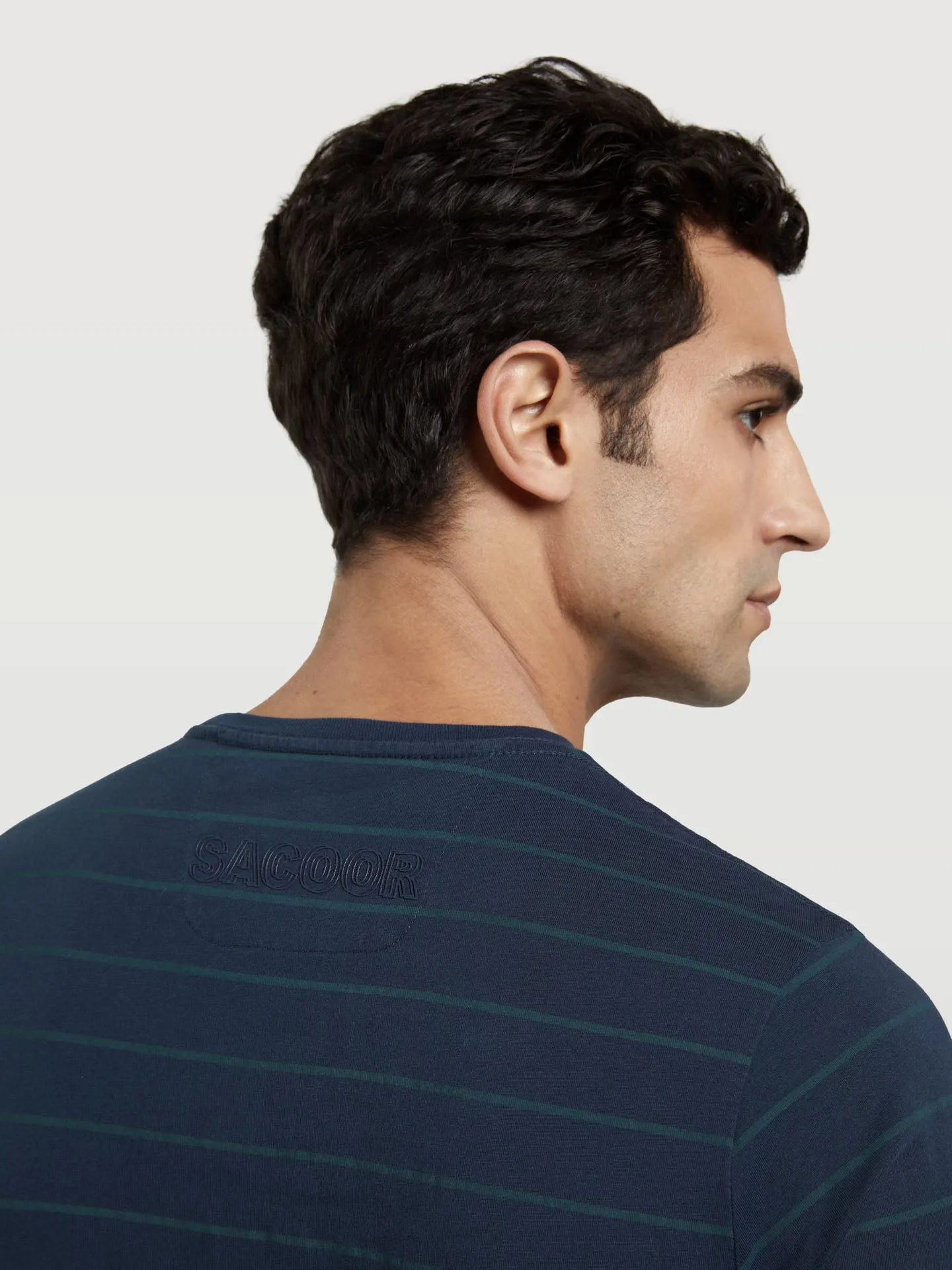 Garment Dye T-shirt With Stripes