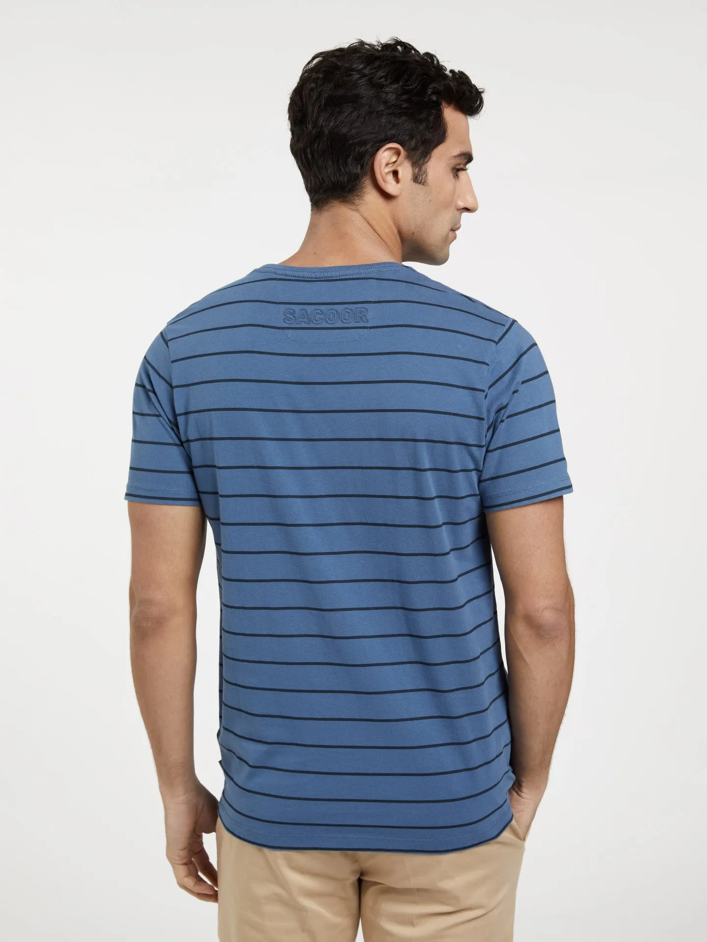Garment Dye T-shirt With Stripes