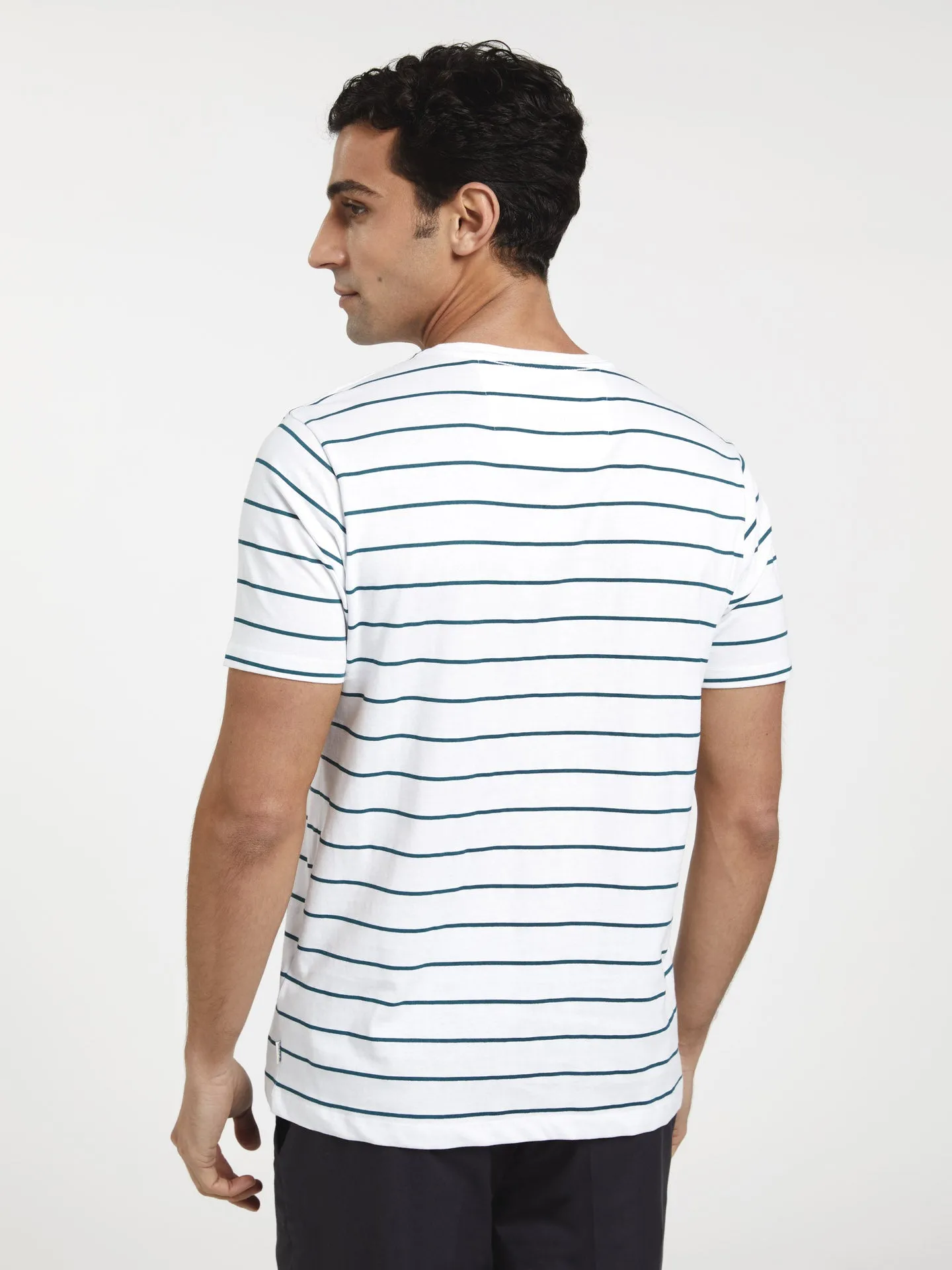Garment Dye T-shirt With Stripes