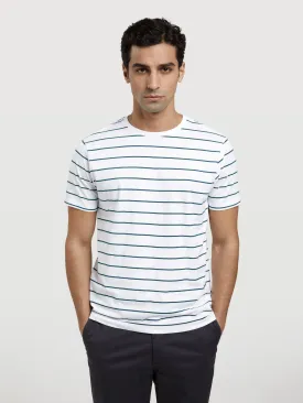 Garment Dye T-shirt With Stripes