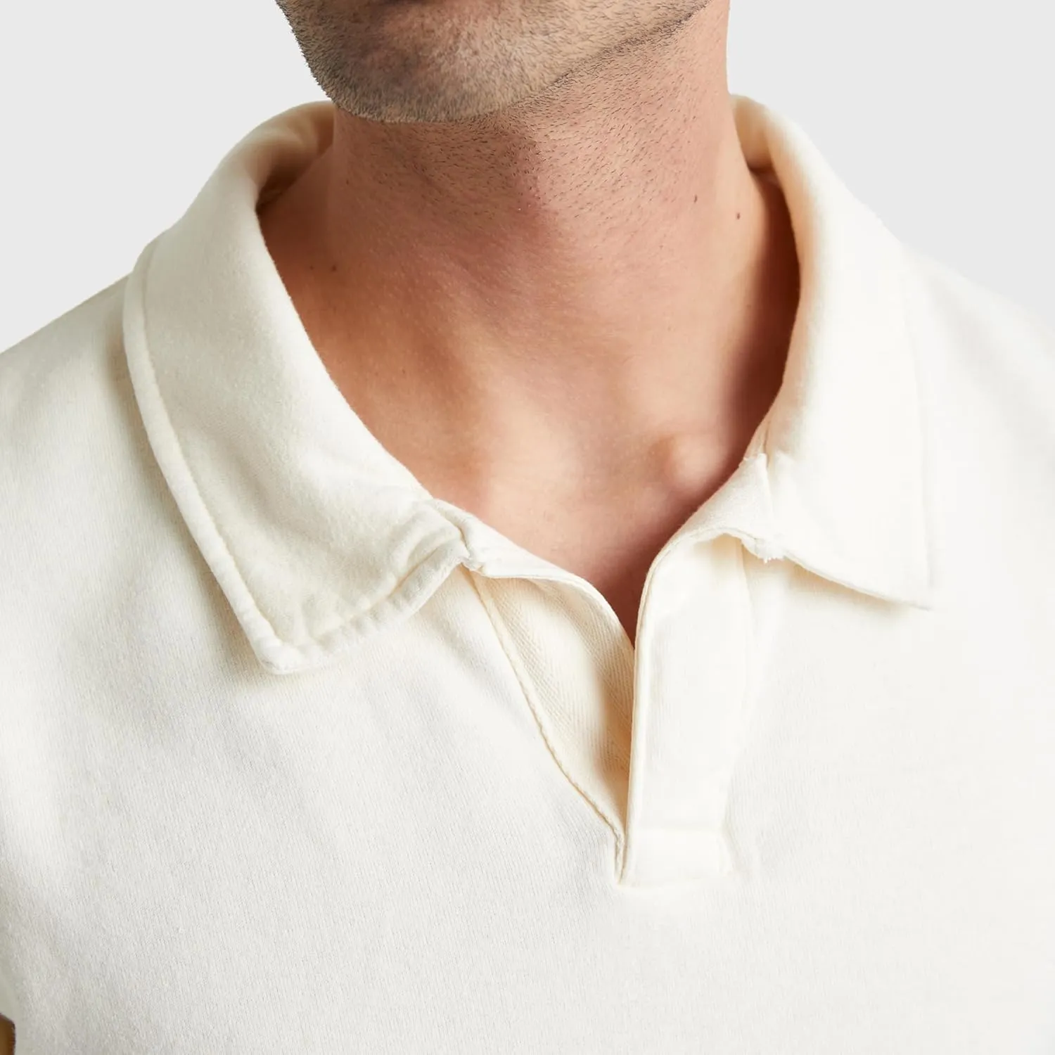 Hanes Men's Originals Fleece Polo Shirt, Garment Dyed Shirt For Men, Cotton Polo Shirt