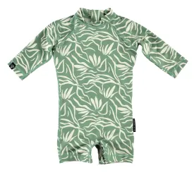 Hello Tropical Baby Swimsuit - Long Sleeve