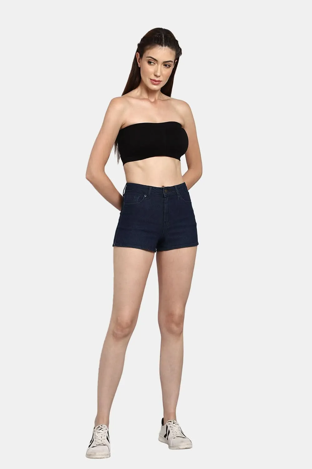 High Coverage Non-Wired Intimacy Double Layered Padded Wirefree Tube Bra