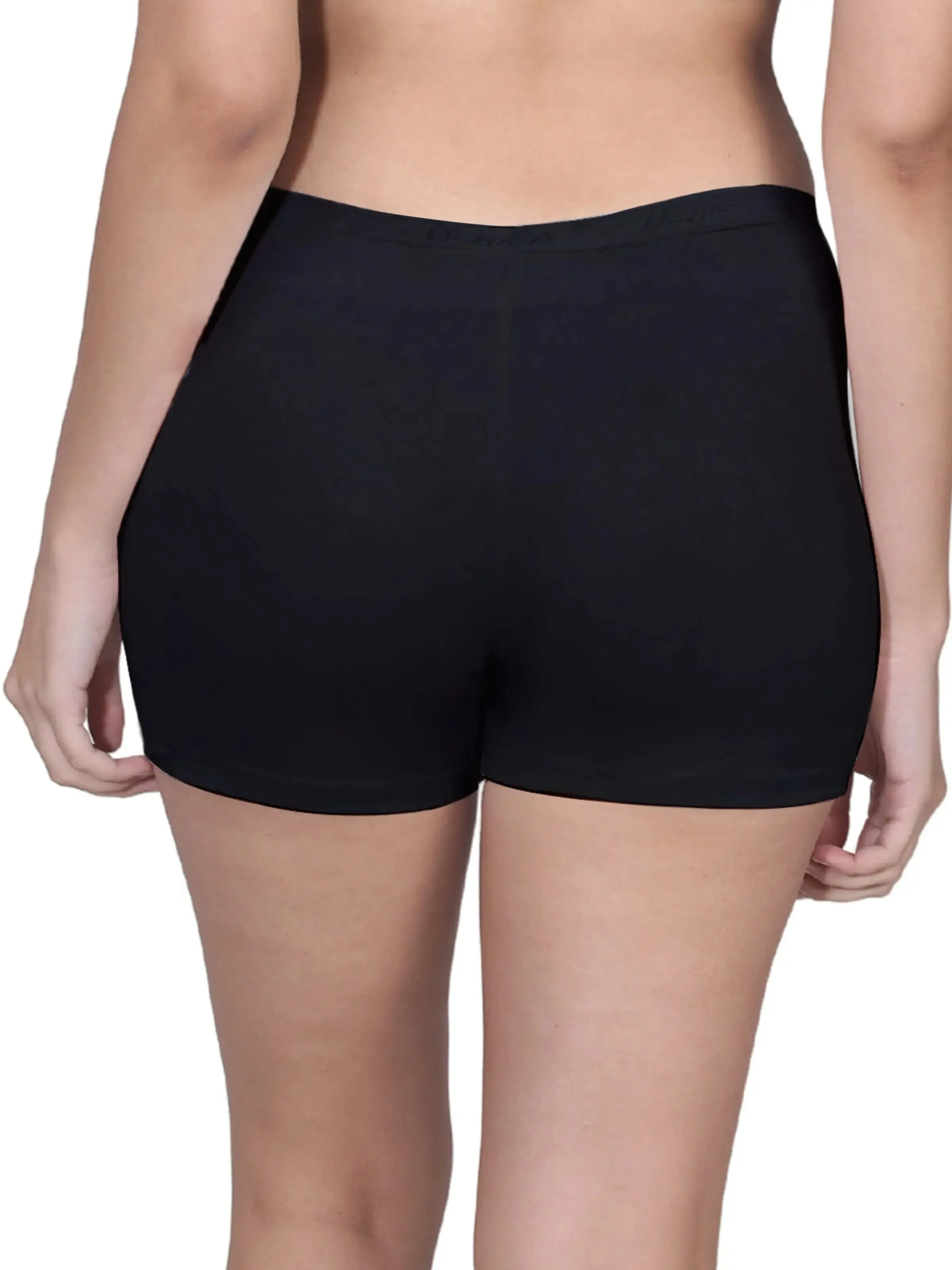 High Waist Boyshorts | Full Coverage | No Side Seams | Black