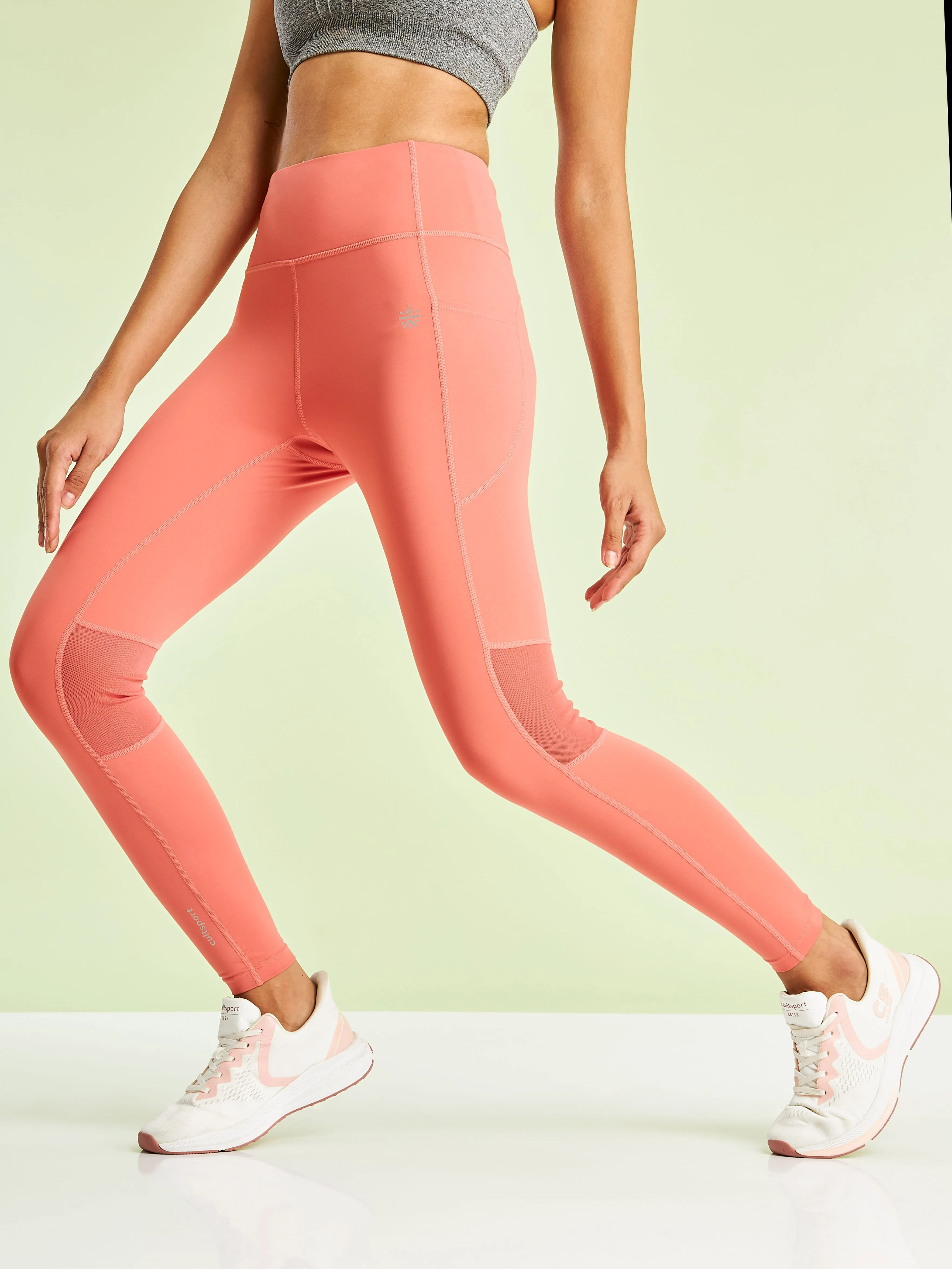 High Waist Running Tights with Side Pocket