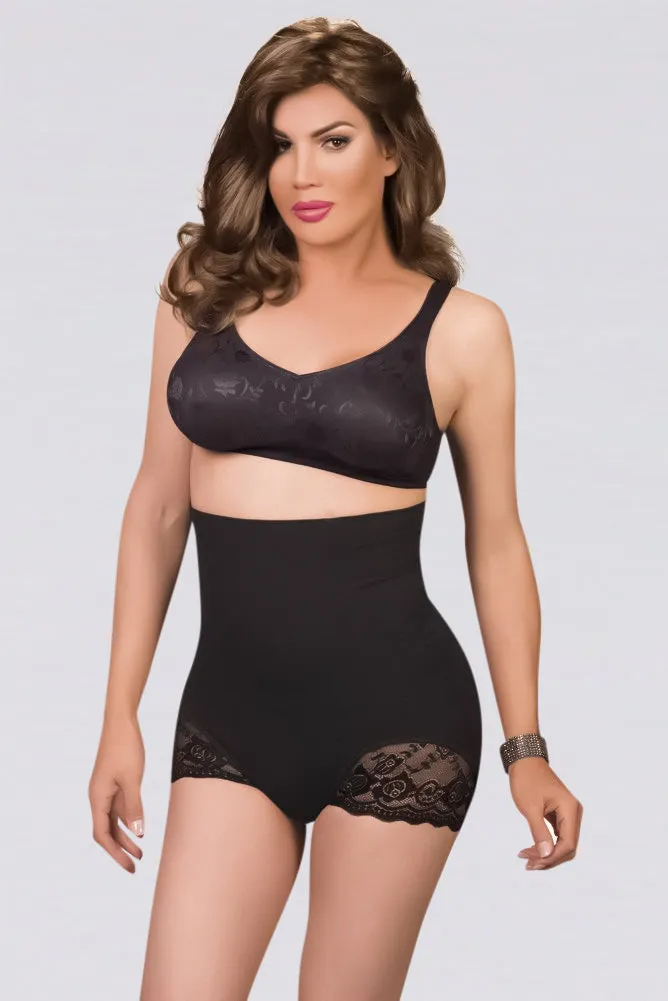 Innovative High-Waist Knit Body Shaper & Butt Lifter - Black