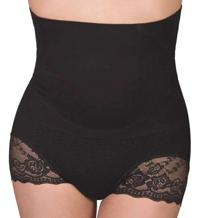 Innovative High-Waist Knit Body Shaper & Butt Lifter - Black