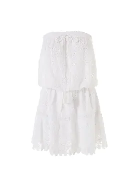 Iris White Short Dress