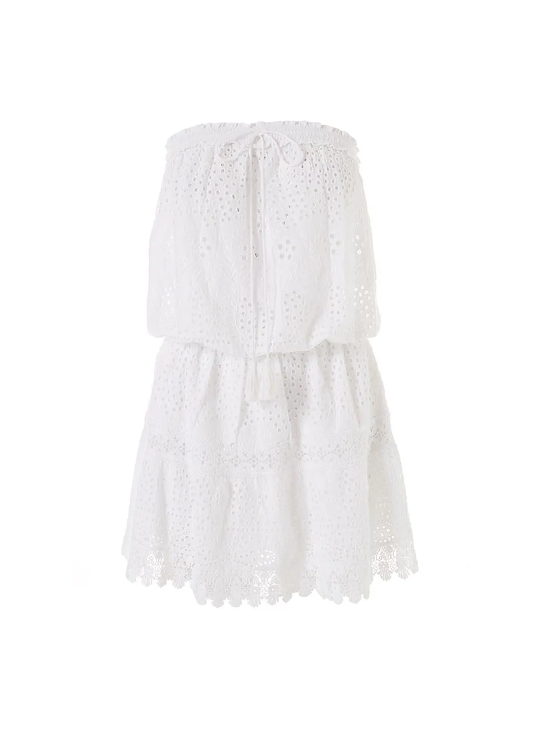 Iris White Short Dress