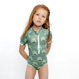 Let it Leaf Swimsuit - Short Sleeve