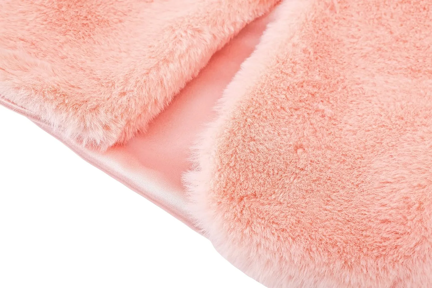 Lilax Girls Faux Fur Bolero Shrug Button Closure Cozy Jacket