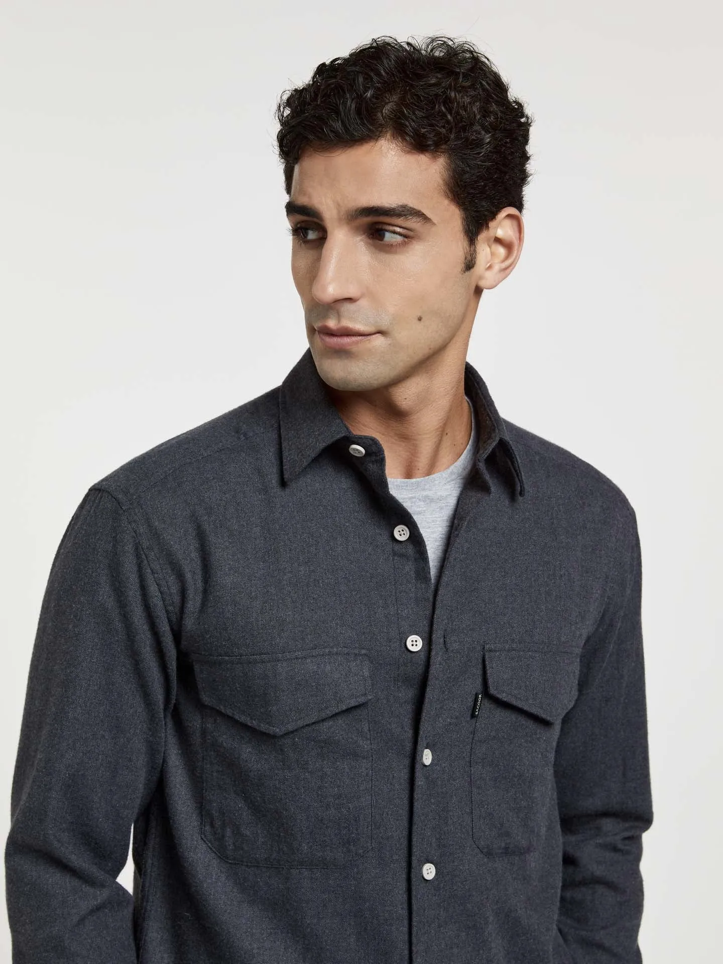 Luxeleisure Edition light flannel overshirt