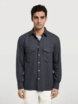 Luxeleisure Edition light flannel overshirt