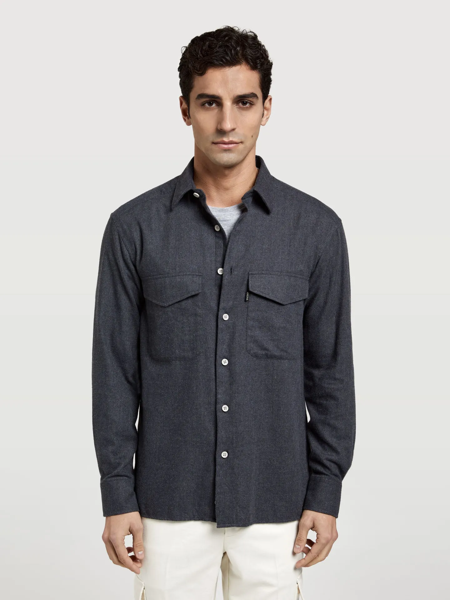 Luxeleisure Edition light flannel overshirt
