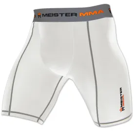 Meister Compression Rush Shorts w/ Cup Pocket - White