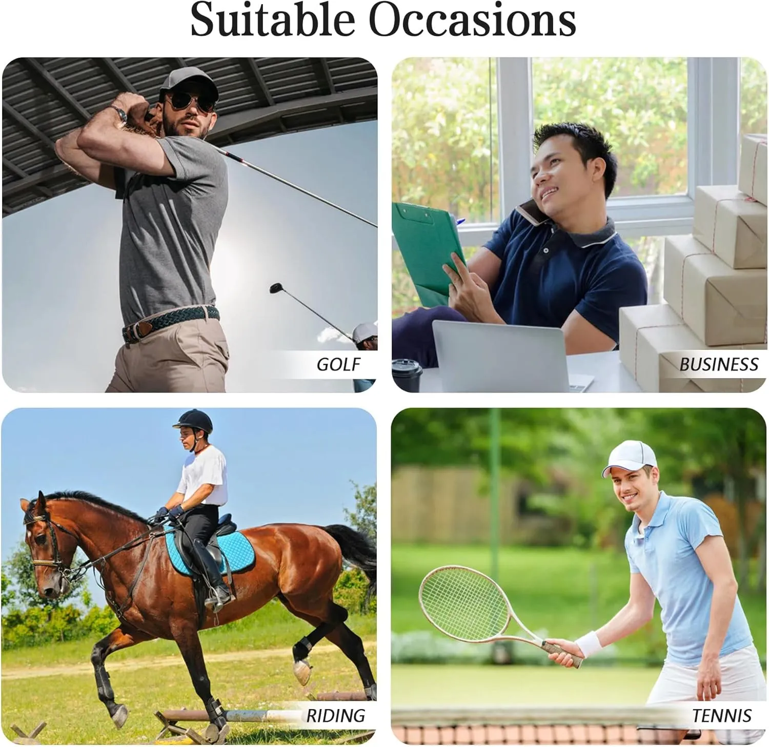Mens Moisture Wicking Golf Polo Shirts UPF 50  Short Sleeve Shirt M-5XL