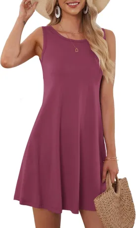MOLERANI Women's Casual Swing Simple T-Shirt Loose Dress