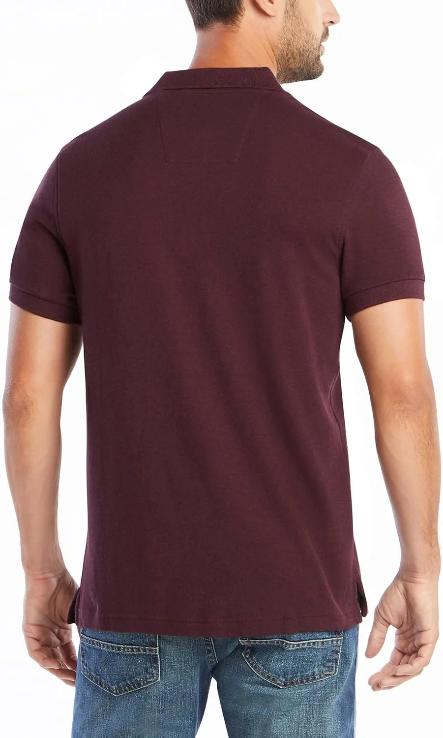 Nautica Men's Slim Fit Short Sleeve Solid Soft Cotton Polo Shirt