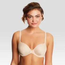 New - Maidenform Women's One Fabulous Fit 2.0 Tailored Demi Bra DM7543 - Beige 32C