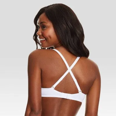 New - Maidenform Women's One Fabulous Fit 2.0 Tailored Demi Bra DM7543 - White 32B