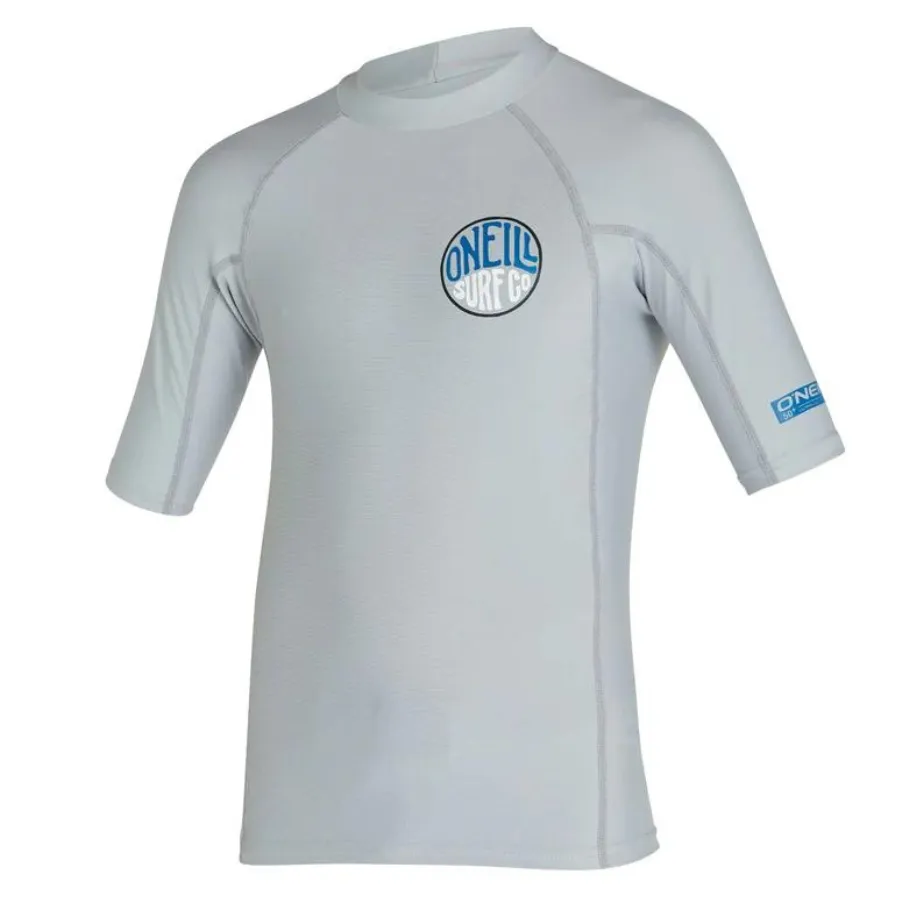 O'Neill Boys Short Sleeve Rash Vest RG3345OA3CGR - Coolgray