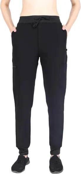Organix Medical Uniform Jogger Scrub Pants for Women, 4-Way Stretch, Drawstring Joggers, Workwear Professional Scrub Pants