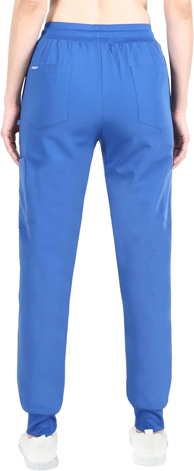 Organix Medical Uniform Jogger Scrub Pants for Women, 4-Way Stretch, Drawstring Joggers, Workwear Professional Scrub Pants