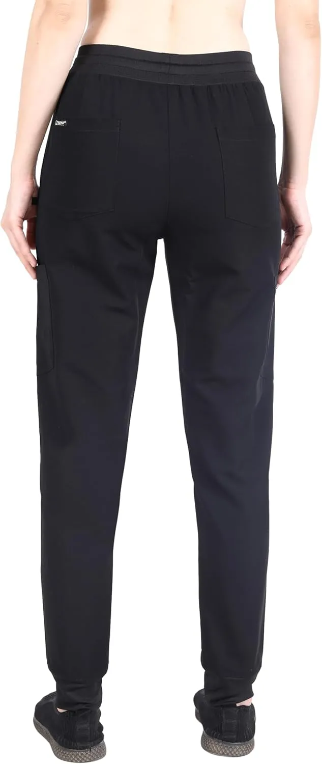 Organix Medical Uniform Jogger Scrub Pants for Women, 4-Way Stretch, Drawstring Joggers, Workwear Professional Scrub Pants