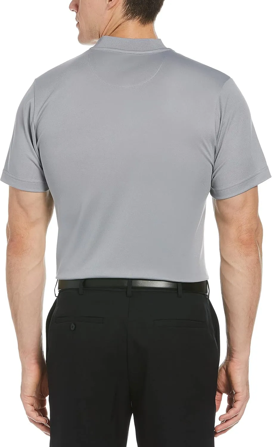 PGA TOUR Men's Pique Short Sleeve Golf Polo Shirt with Casual Collar