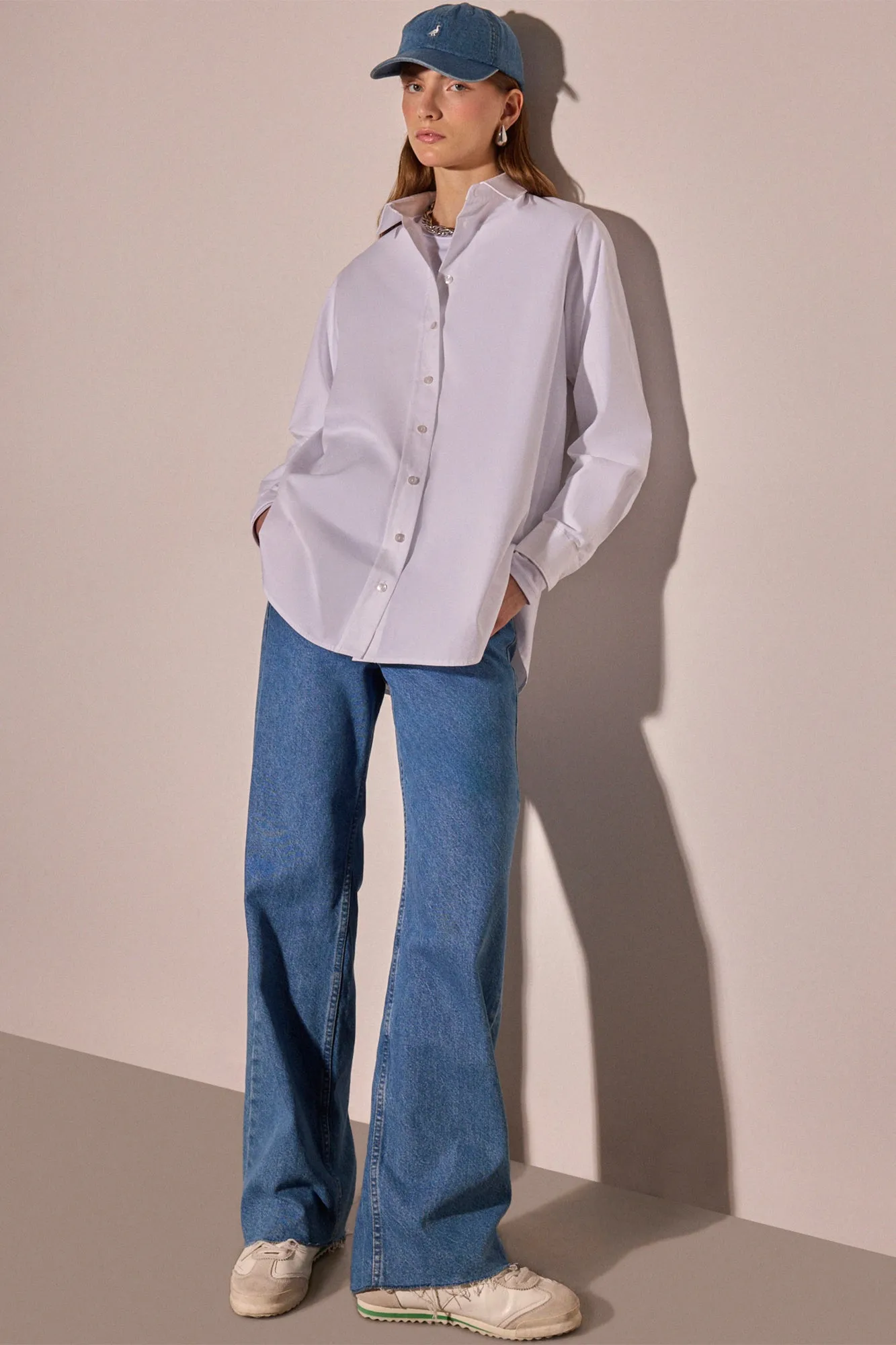 RELAX FIT POPLIN SHIRT