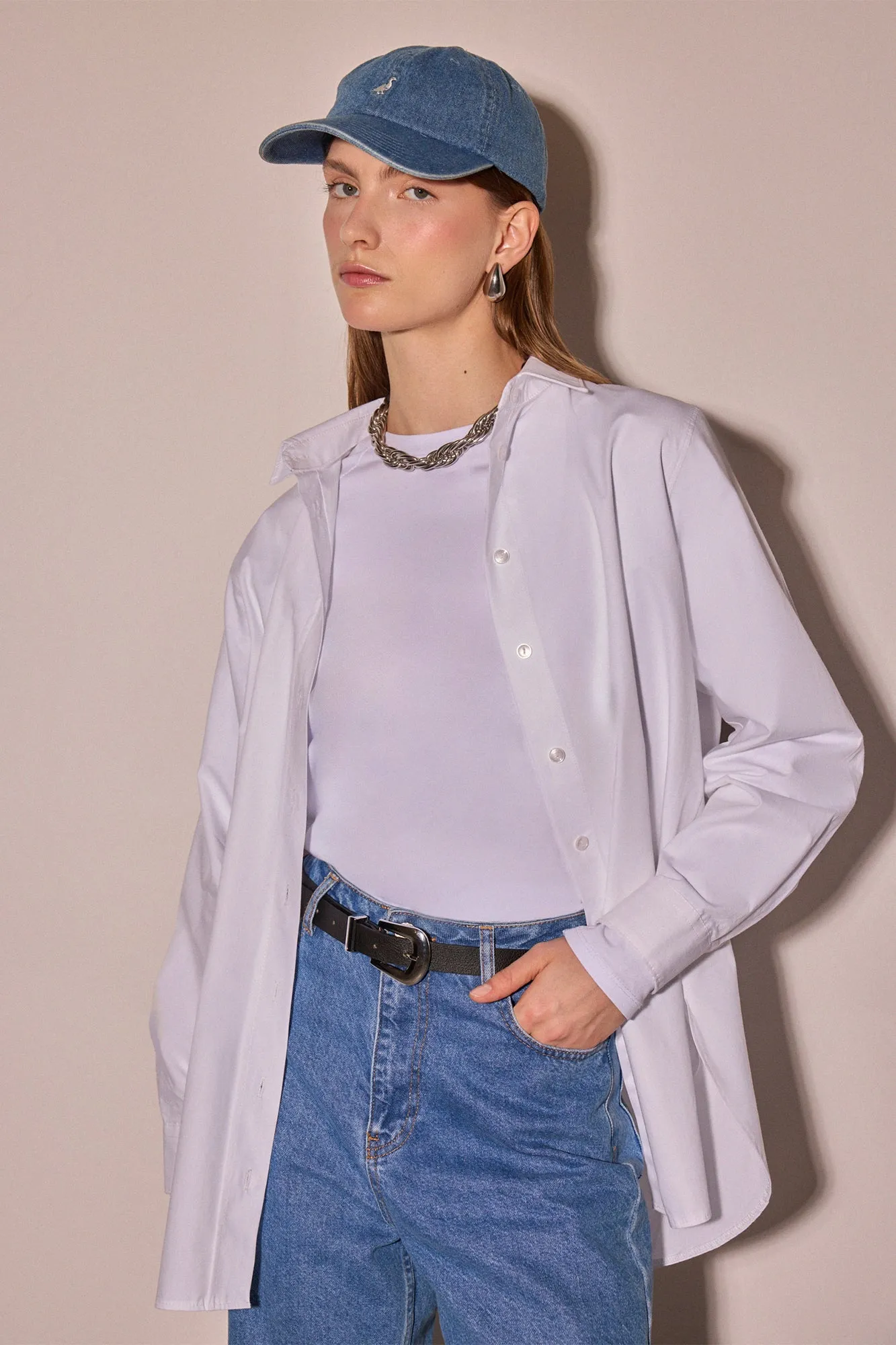 RELAX FIT POPLIN SHIRT