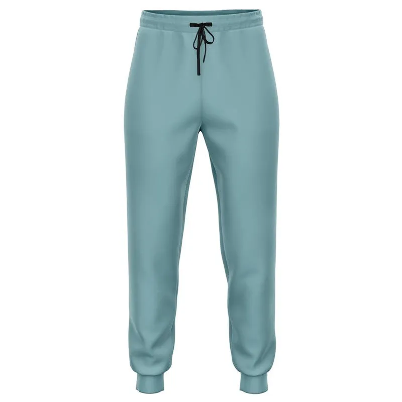 Shaded Pale Pastel Cyan Gray Joggers | Unisex | with PLUS sizes | C30M0Y8K30