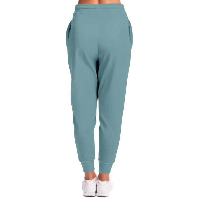 Shaded Pale Pastel Cyan Gray Joggers | Unisex | with PLUS sizes | C30M0Y8K30