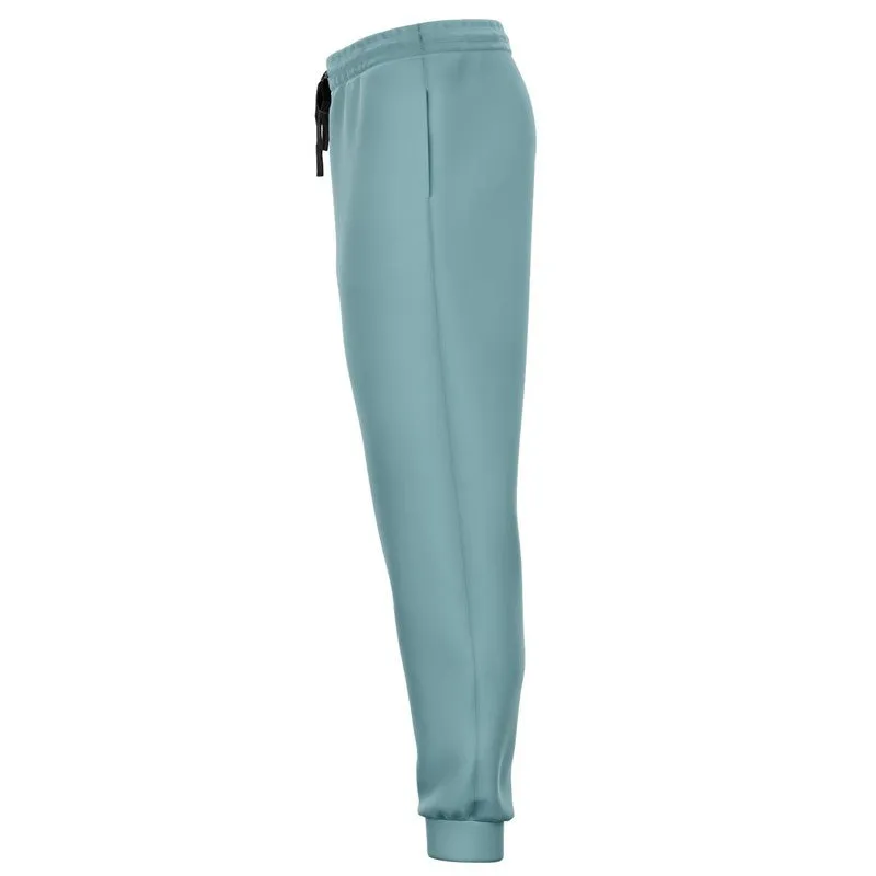 Shaded Pale Pastel Cyan Gray Joggers | Unisex | with PLUS sizes | C30M0Y8K30